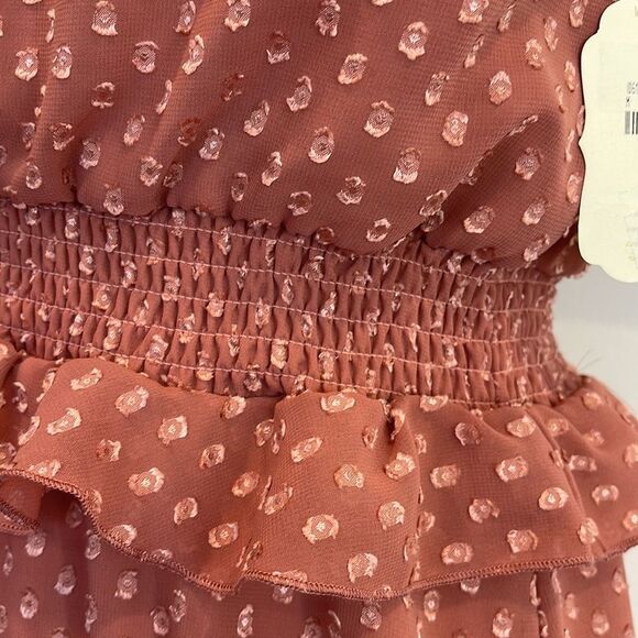 Altar’d State One Shoulder long sleeve dress (mauve) - Picture 3 of 4